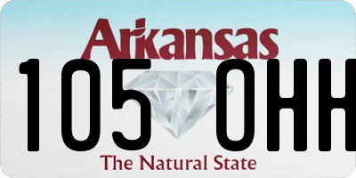 AR license plate 105OHH