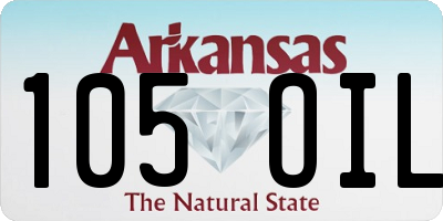 AR license plate 105OIL