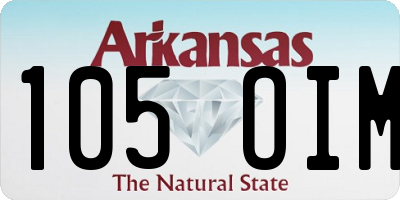 AR license plate 105OIM