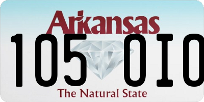 AR license plate 105OIO