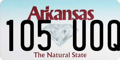 AR license plate 105UOQ