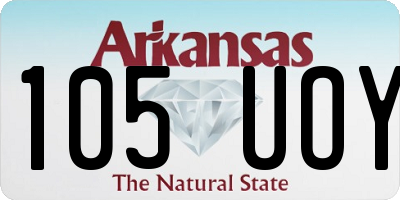 AR license plate 105UOY