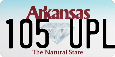 AR license plate 105UPL