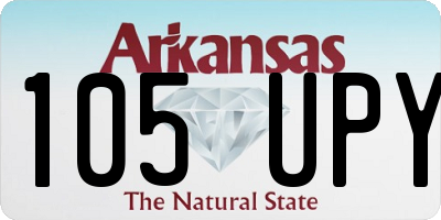 AR license plate 105UPY