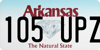 AR license plate 105UPZ