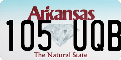 AR license plate 105UQB
