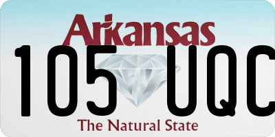 AR license plate 105UQC