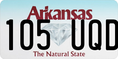 AR license plate 105UQD