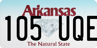 AR license plate 105UQE