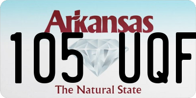 AR license plate 105UQF