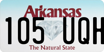 AR license plate 105UQH