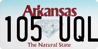 AR license plate 105UQL