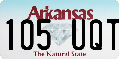 AR license plate 105UQT
