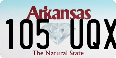 AR license plate 105UQX