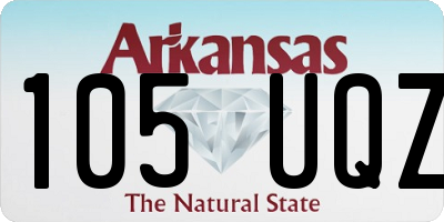 AR license plate 105UQZ