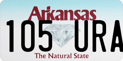 AR license plate 105URA