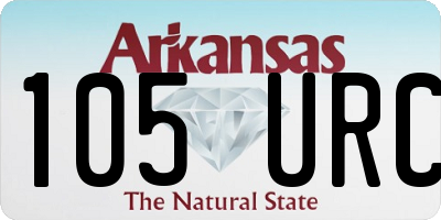 AR license plate 105URC