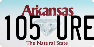 AR license plate 105URE