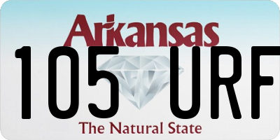 AR license plate 105URF