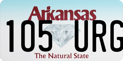 AR license plate 105URG