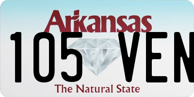 AR license plate 105VEN