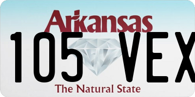 AR license plate 105VEX