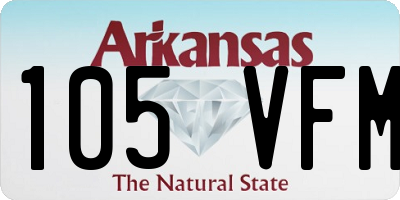 AR license plate 105VFM