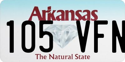 AR license plate 105VFN
