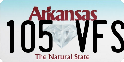 AR license plate 105VFS