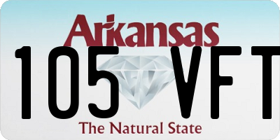 AR license plate 105VFT