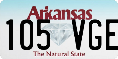 AR license plate 105VGE