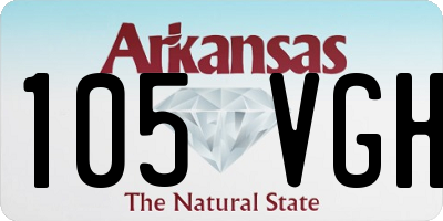 AR license plate 105VGH