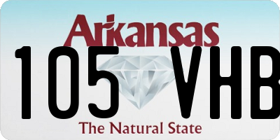 AR license plate 105VHB