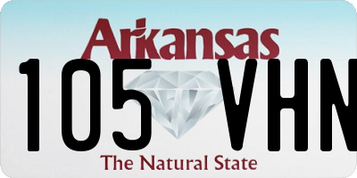 AR license plate 105VHN