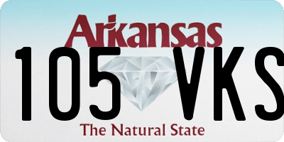 AR license plate 105VKS