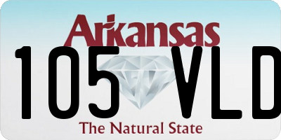 AR license plate 105VLD
