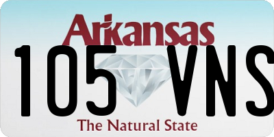 AR license plate 105VNS