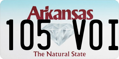 AR license plate 105VOI
