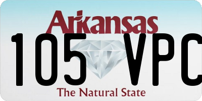AR license plate 105VPC