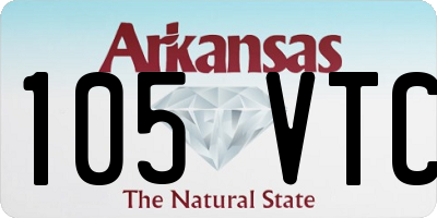 AR license plate 105VTC