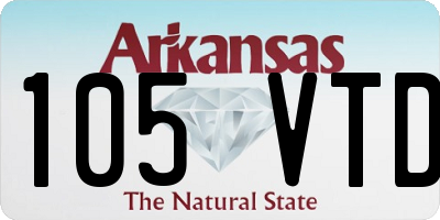 AR license plate 105VTD