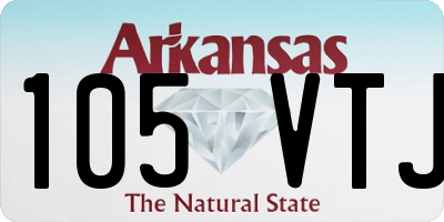 AR license plate 105VTJ