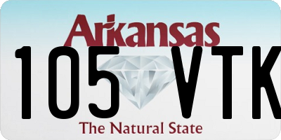 AR license plate 105VTK