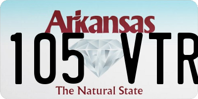 AR license plate 105VTR