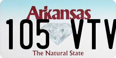 AR license plate 105VTV
