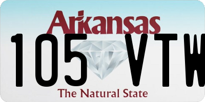 AR license plate 105VTW