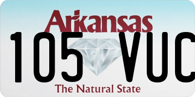 AR license plate 105VUC
