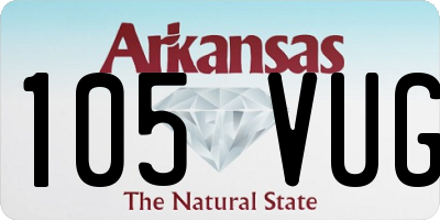 AR license plate 105VUG