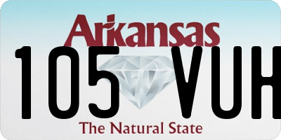 AR license plate 105VUH