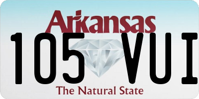 AR license plate 105VUI